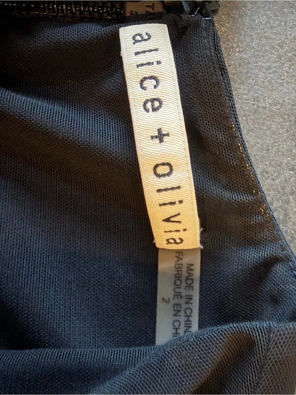 Alice+Olivia CHARA VEGAN MINI DRESS Size 2 - Picture 9 of 11